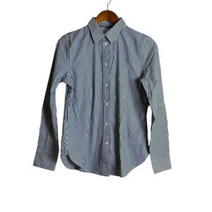 NWT! J. Crew black & white striped button down shirt‎